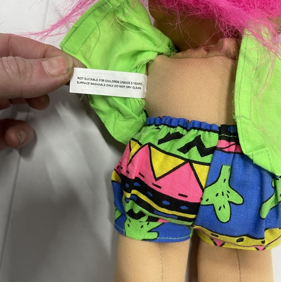 Vintage Russ Berrie & Co. 10" Zack Troll Doll Kidz Plush Doll - Picture 5 of 5
